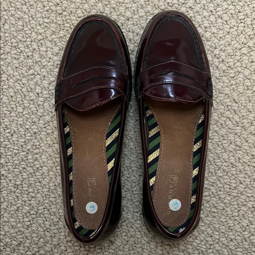 Sperry Women's Burgundy Loafers